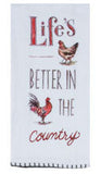 Country Life Is Better Flour Sack Towel-Lange General Store