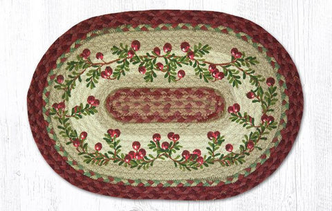 Cranberries Braided Placemats-Lange General Store