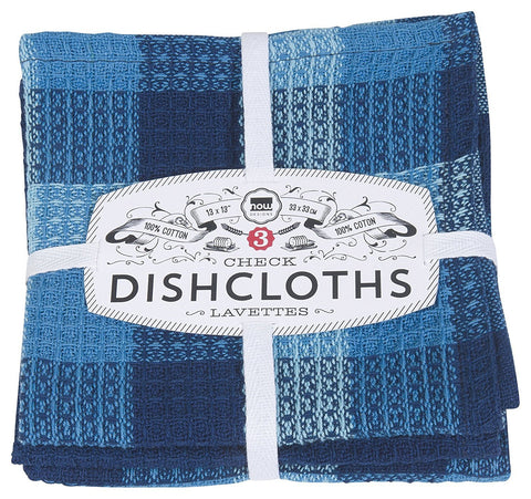 Dishcloth Bundle - Indigo Check-it-Lange General Store
