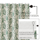 Dorsey Green Shower Curtain-Lange General Store