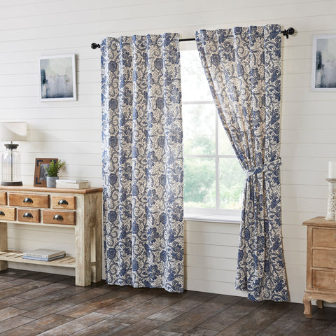 Dorsey Navy Panel Curtains-Lange General Store