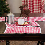 Emmie Red and White Check Placemats Set of 6-Lange General Store