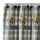 Farmhouse Sunflower Shower Curtain Hooks-Lange General Store