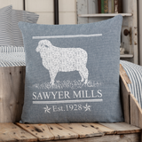 Sawyer Mill Blue Lamb Pillow-Lange General Store