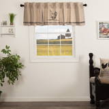 Sawyer Mill Charcoal Chicken Valance-Lange General Store