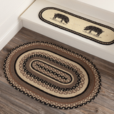Sawyer Mill Charcoal Collection Braided Rugs - Oval-Lange General Store
