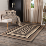 Sawyer Mill Charcoal Collection Braided Rugs - Rectangle-Lange General Store