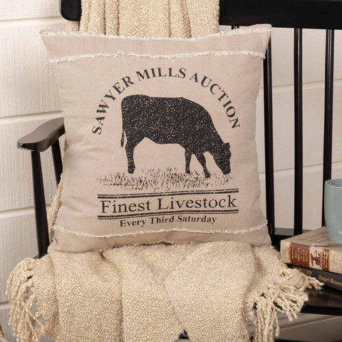 Sawyer Mill Cow Pillow-Lange General Store