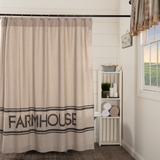 Sawyer Mill Charcoal Farmhouse Shower Curtain-Lange General Store