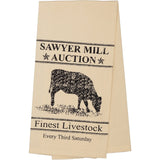Sawyer Mill Charcoal Kitchen Towel - Cow-Lange General Store