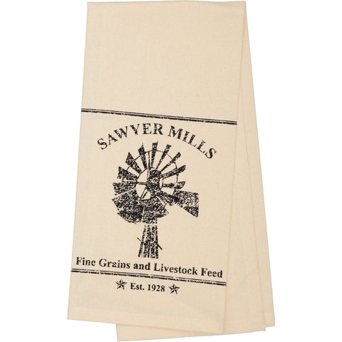 Sawyer Mill Charcoal Kitchen Towel - Windmill-Lange General Store
