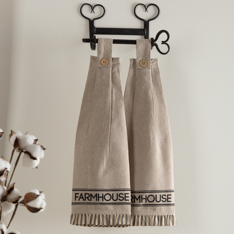 Sawyer Mill Charcoal Kitchen Towels - Farmhouse-Lange General Store