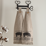Sawyer Mill Charcoal Kitchen Towels - Pig-Lange General Store