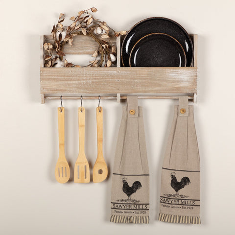 Sawyer Mill Charcoal Kitchen Towels - Poultry-Lange General Store