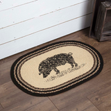 Sawyer Mill Pig Braided Oval Rug-Lange General Store