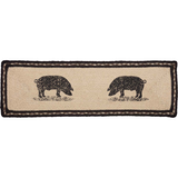 Sawyer Mill Pig Rectangle Stair Tread Latex Rug-Lange General Store