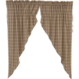Sawyer Mill Plaid Prairie Curtains-Lange General Store
