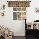 Sawyer Mill Charcoal Plaid Valance-Lange General Store