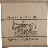 Sawyer Mill Charcoal Plow Shower Curtain-Lange General Store