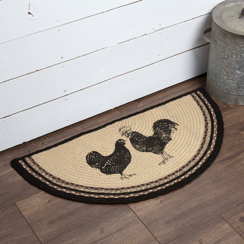Sawyer Mill Poultry Braided Half Circle Rug-Lange General Store