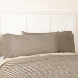 Farmstead Charcoal Ticking Stripe Pillow Cases - Lange General Store