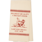 Sawyer Mill Red Kitchen Towel - Chicken-Lange General Store