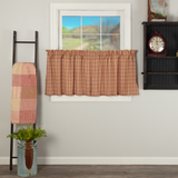 Sawyer Mill Red Plaid Tier Curtains 24"-Lange General Store