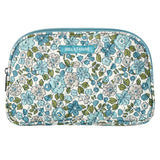 Delicate Floral Blue Cosmetic Pouch-Lange General Store
