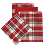 Fireside Plaid Dish Towel and Cloth Set-Lange General Store