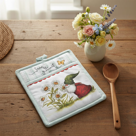 Garden Gnomes Pot Holder-Lange General Store