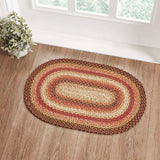 Ginger Spice Collection Braided Rugs - Oval-Lange General Store