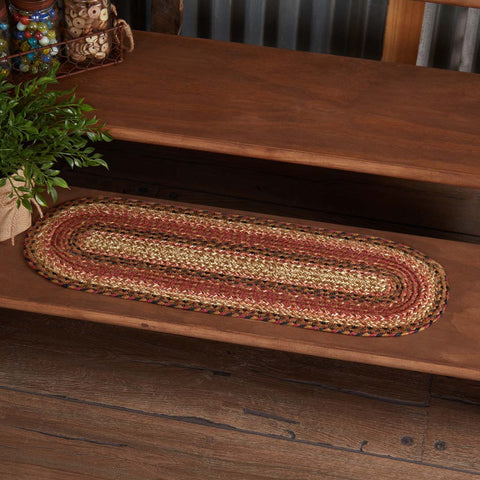 Ginger Spice Stair Tread Rug - Oval-Lange General Store