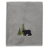 Grey Black Bear Bath Towels-Lange General Store