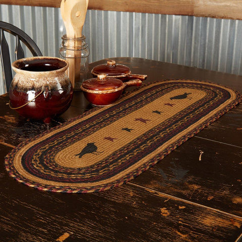 Heritage Farms Crow Braided Table Runners-Lange General Store
