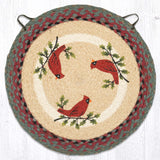 Holly Cardinal Braided Chair Pad-Lange General Store