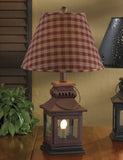 Iron Lantern Lamp - Rustic Red-Lange General Store