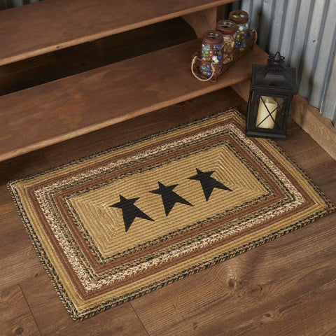 Kettle Grove Collection Jute Rugs - Rectangle Stars-Lange General Store