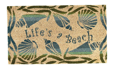 Life's A Beach Door Mat-Lange General Store