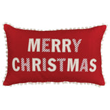 Merry Christmas Pom Pillow-Lange General Store