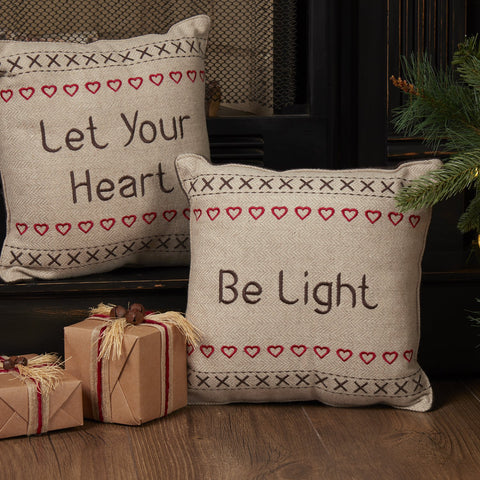 Merry Little Christmas Let Your Heart Pillow Set-Lange General Store