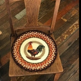 Morning Rooster Braided Chair Pad-Lange General Store