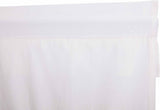 Muslin Ruffled Bleached White Long Prairie Curtains-Lange General Store