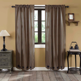 Navy Star Panel Curtains-Lange General Store