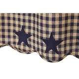 Navy Star Panel Curtains-Lange General Store