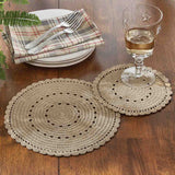 Oatmeal Lace Doily Set of 2-Lange General Store