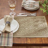 Oatmeal Lace Placemats-Lange General Store