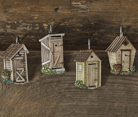 Outhouse Shower Curtain Hooks-Lange General Store