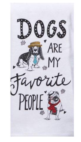 Pet Lovers Only Favorite People Dog Terry Towel-Lange General Store
