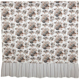 Portabella Floral Ruffled Shower Curtain-Lange General Store