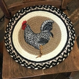 Rocky Rooster Braided Chair Pad-Lange General Store